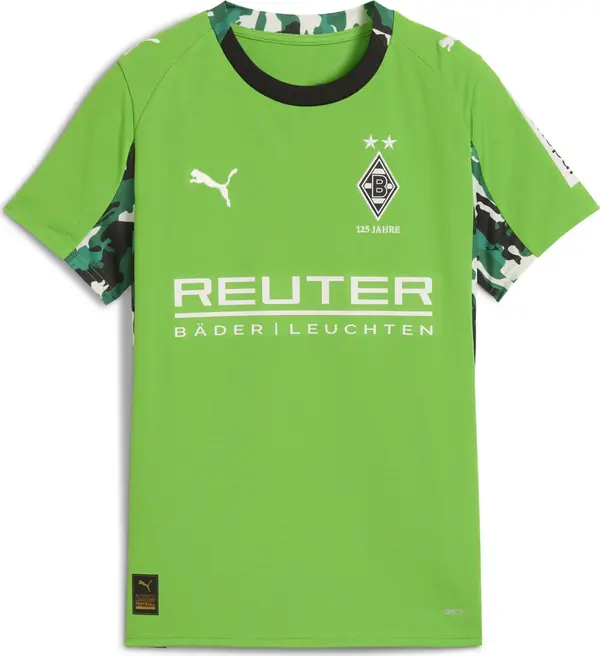PUMA PUMA Tehnička sportska majica 'Borussia Mönchengladbach 25/26'  zelena / svijetlozelena / crna / bijela