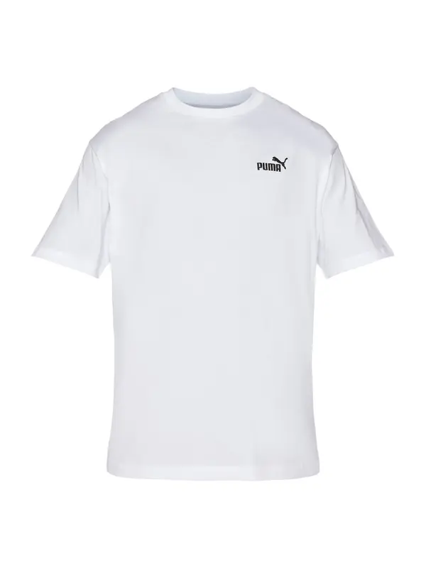 PUMA PUMA Tehnička sportska majica 'ESS No. 1'  crna / bijela