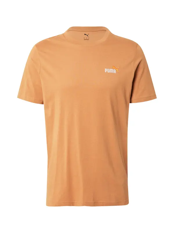 PUMA PUMA Tehnička sportska majica 'ESS No. 1'  moka smeđa / bijela