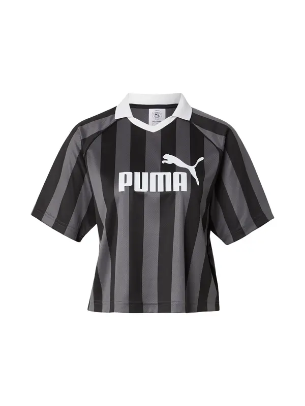 PUMA PUMA Tehnička sportska majica 'Ess'  siva / crna / bijela