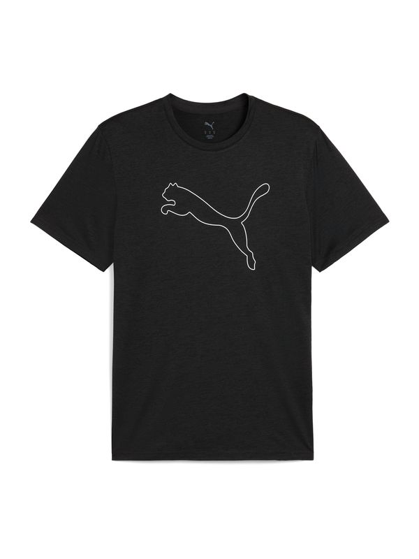 PUMA PUMA Tehnička sportska majica 'ESSENTIAL HEATHER'  tamo siva / crna