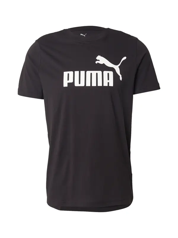 PUMA PUMA Tehnička sportska majica 'Essential No. 1'  crna / bijela
