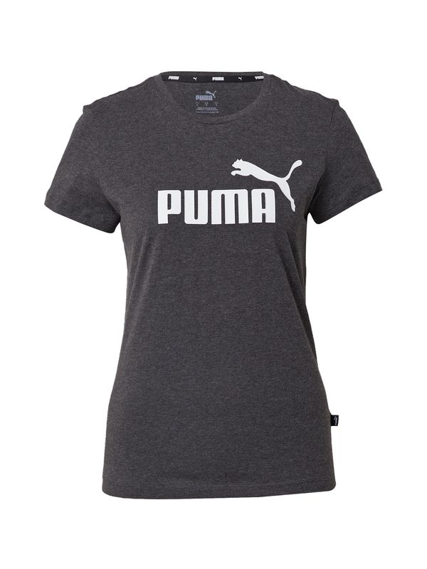 PUMA PUMA Tehnička sportska majica 'Essential'  tamo siva / bijela
