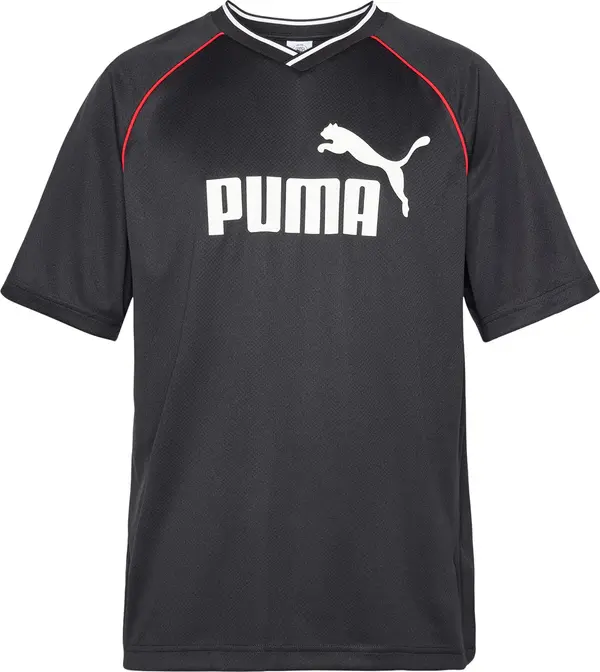 PUMA PUMA Tehnička sportska majica 'Essentials'  crvena / crna / bijela