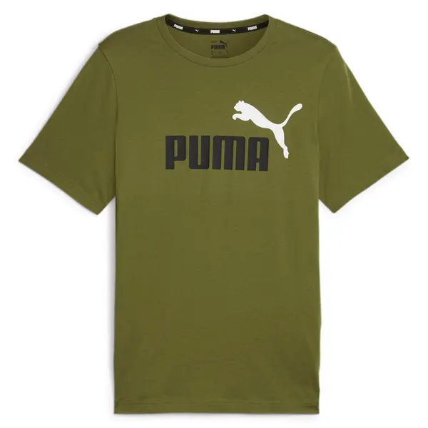 PUMA PUMA Tehnička sportska majica 'Essentials'  zelena / crna / bijela