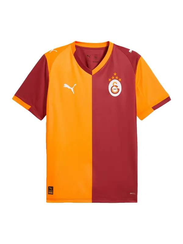 PUMA PUMA Tehnička sportska majica 'Galatasaray SK 25/26'  mandarina / krvavo crvena / bijela