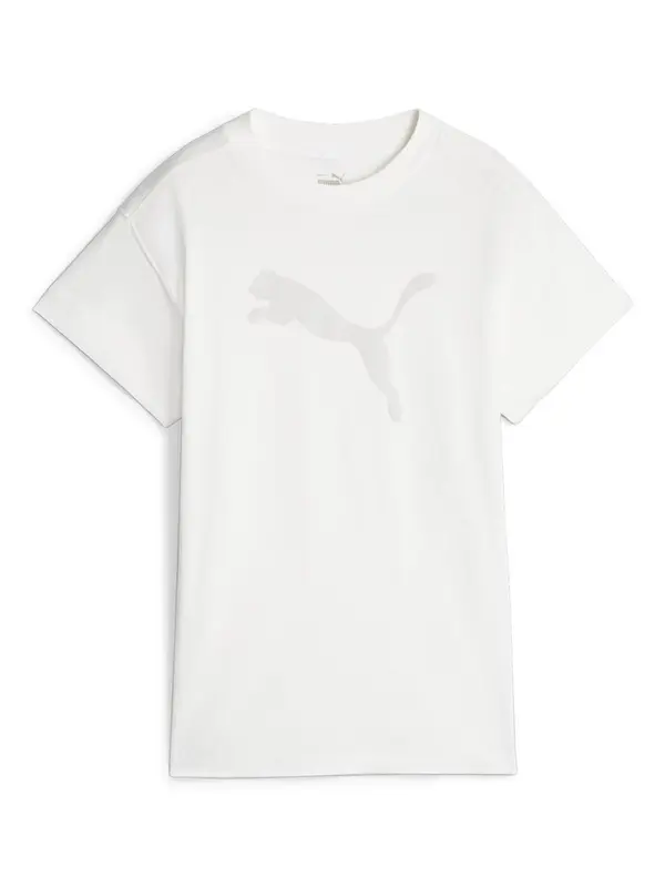 PUMA PUMA Tehnička sportska majica 'Her'  svijetlosiva / bijela