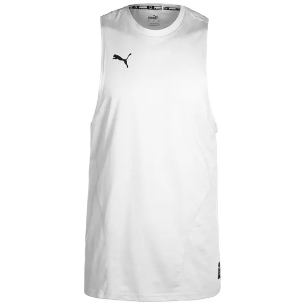 PUMA PUMA Tehnička sportska majica 'Hoops Team'  crna / bijela