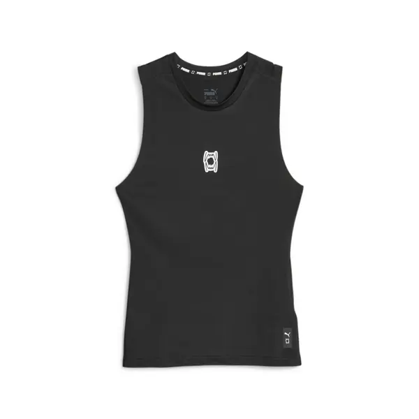 PUMA PUMA Tehnička sportska majica 'Hoops Team'  crna / bijela