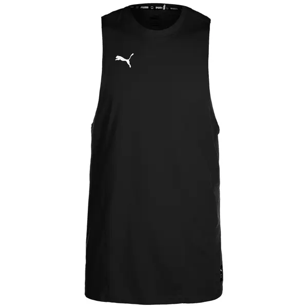 PUMA PUMA Tehnička sportska majica 'Hoops Team'  crna / bijela