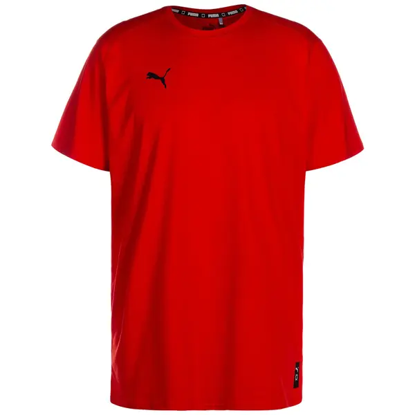 PUMA PUMA Tehnička sportska majica 'Hoops Team'  crvena / crna