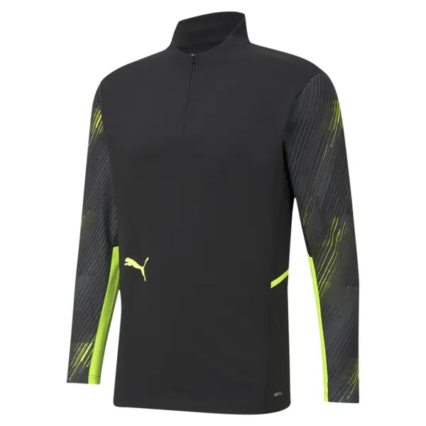 PUMA PUMA Tehnička sportska majica 'Individual Cup'  neonsko žuta / crna