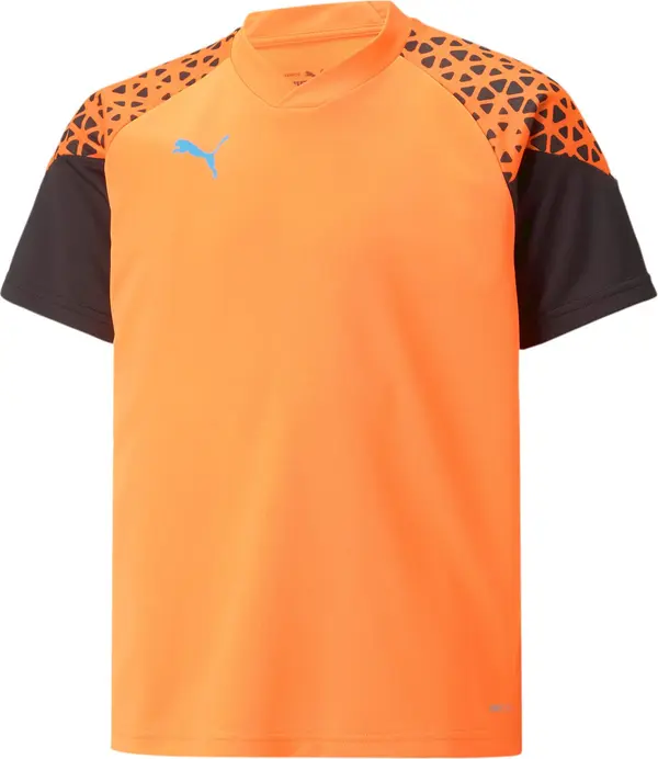 PUMA PUMA Tehnička sportska majica 'Individual Cup'  srebrno siva / narančasta / crna