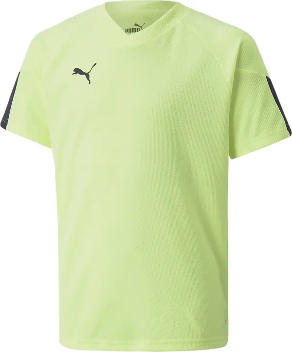PUMA PUMA Tehnička sportska majica 'individual FINAL'  neonsko žuta / crna