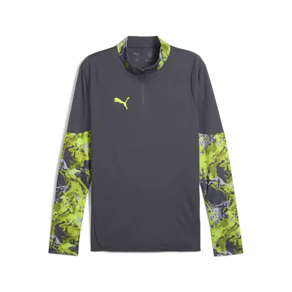PUMA PUMA Tehnička sportska majica 'IndividualCUP'  siva / limeta