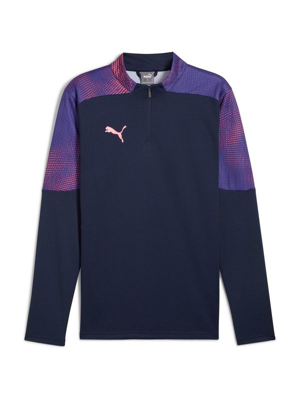 PUMA PUMA Tehnička sportska majica 'IndividualFinal'  mornarsko plava / ljubičasto plava / ružičasta