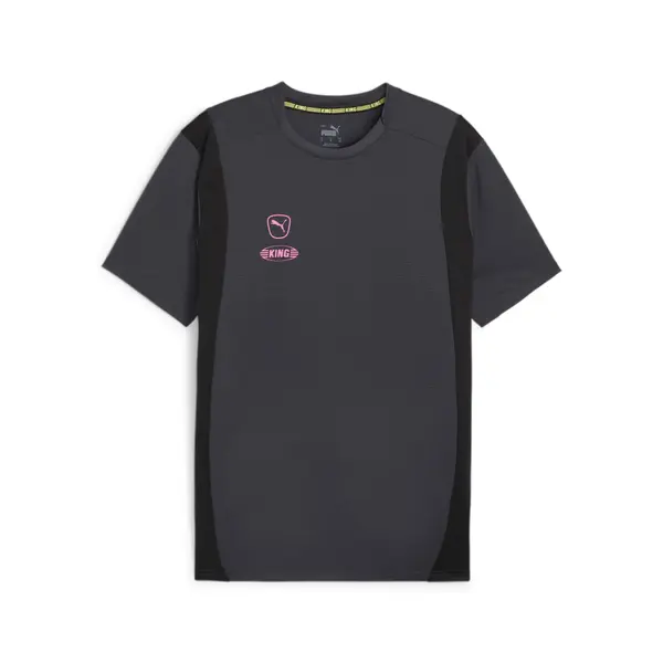 PUMA PUMA Tehnička sportska majica 'King Pro'  antracit siva / roza / crna
