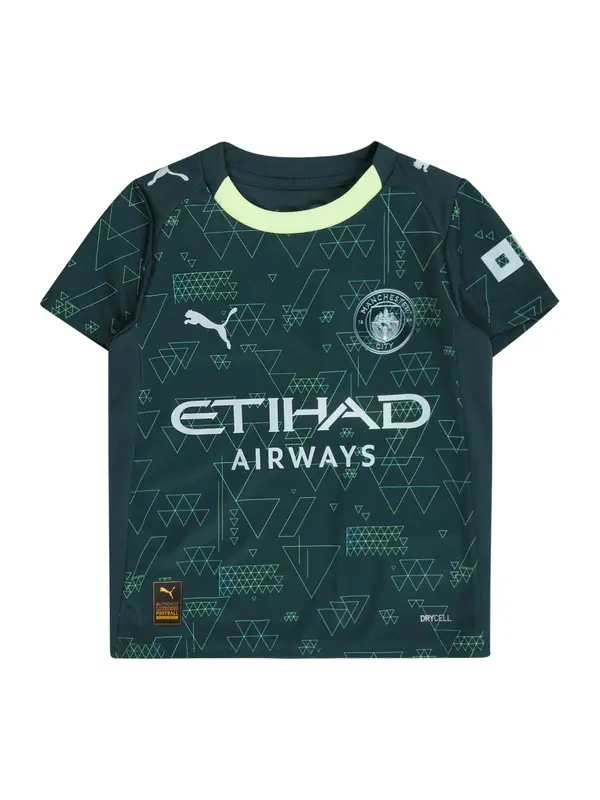PUMA PUMA Tehnička sportska majica 'Manchester City 25/26 Viertes'  pastelno plava / svijetlozelena / tamno zelena