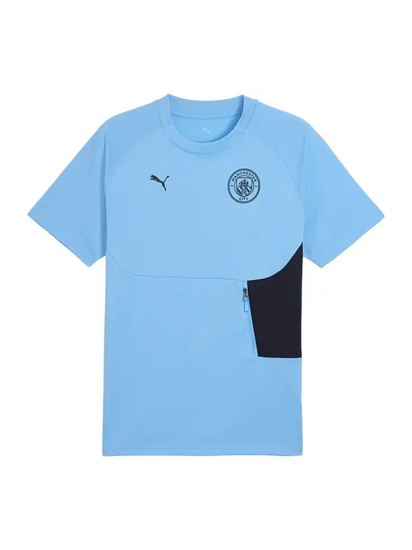 PUMA PUMA Tehnička sportska majica 'Manchester City'  mornarsko plava / nebesko plava