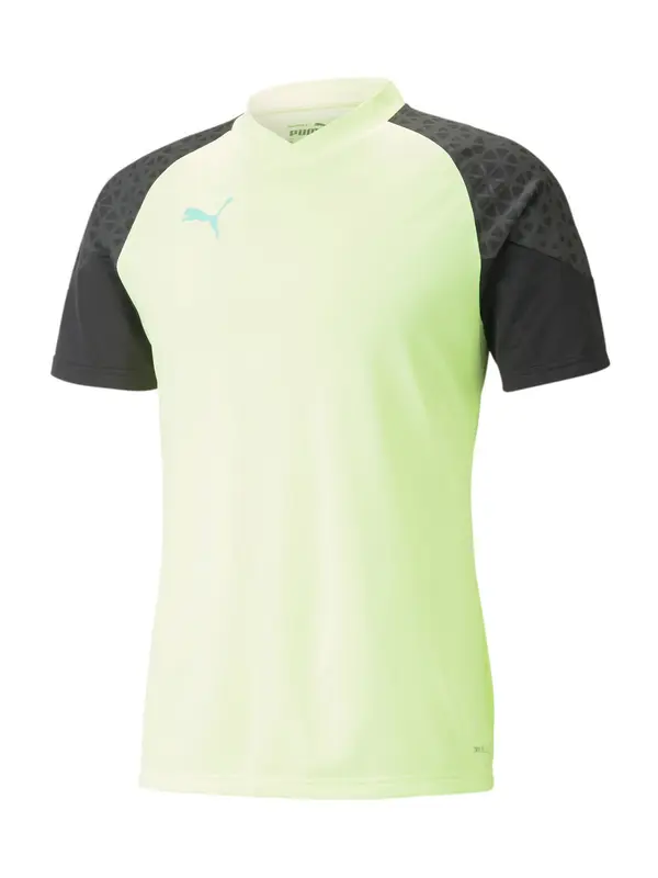 PUMA PUMA Tehnička sportska majica  neonsko žuta / tamo siva / crna
