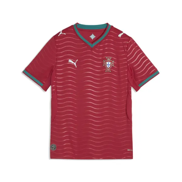 PUMA PUMA Tehnička sportska majica 'Portugal 2026'  žad / vatreno crvena / bijela