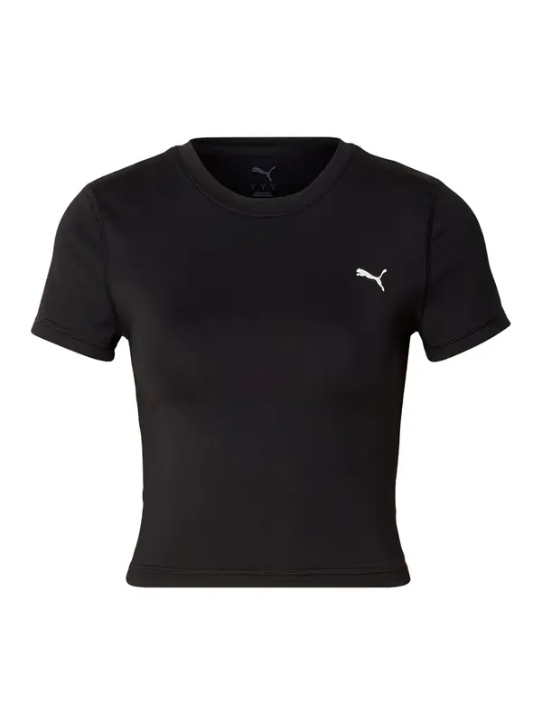 PUMA PUMA Tehnička sportska majica  siva / crna / bijela