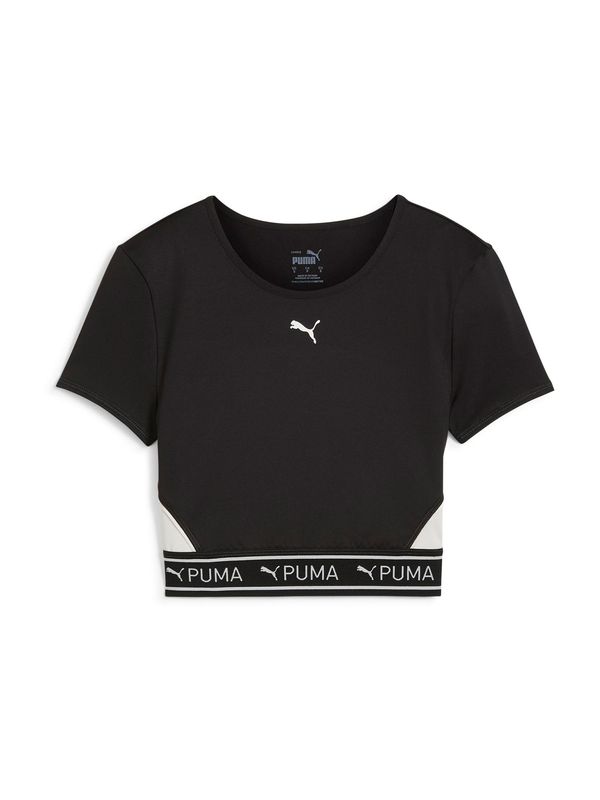 PUMA PUMA Tehnička sportska majica 'STRONG'  crna / bijela