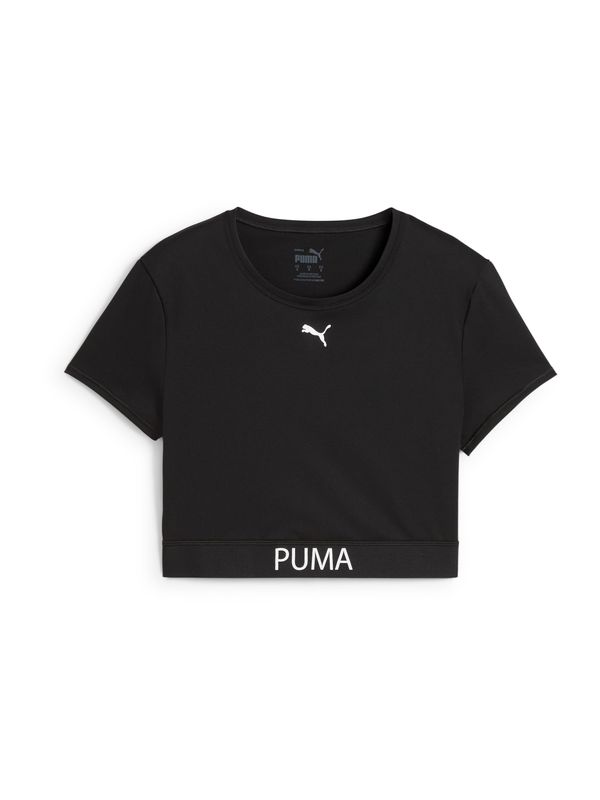 PUMA PUMA Tehnička sportska majica 'Strong'  crna / prljavo bijela