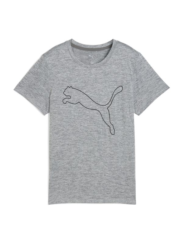 PUMA PUMA Tehnička sportska majica 'TAD ESSENTIAL'  siva melange / crna