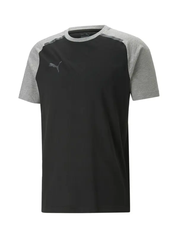 PUMA PUMA Tehnička sportska majica 'Team CUP'  siva melange / crna