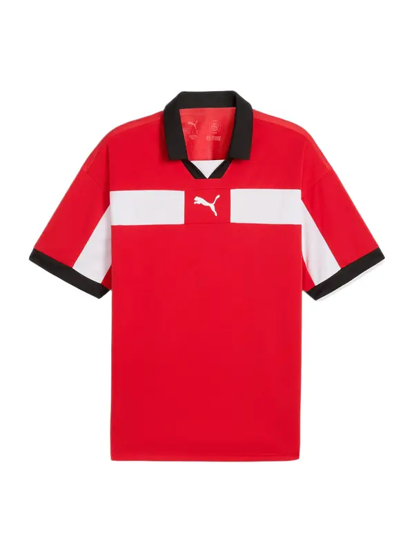 PUMA PUMA Tehnička sportska majica 'TeamClassic'  crvena / crna / bijela