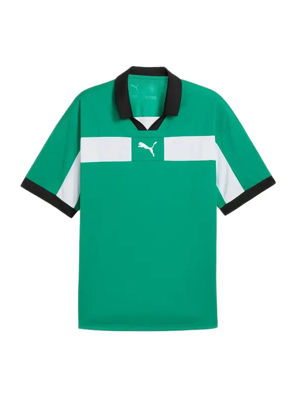 PUMA PUMA Tehnička sportska majica 'TeamClassic'  zelena / crna / bijela