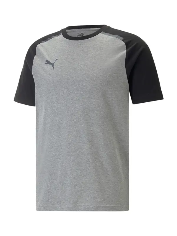 PUMA PUMA Tehnička sportska majica 'TeamCup'  tamo siva / siva melange / crna