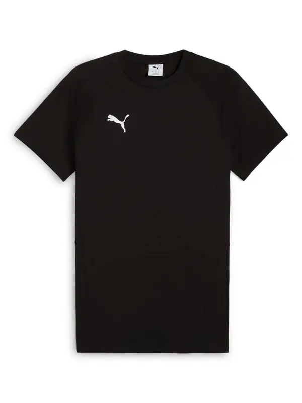 PUMA PUMA Tehnička sportska majica 'TeamEvostripe'  crna / bijela