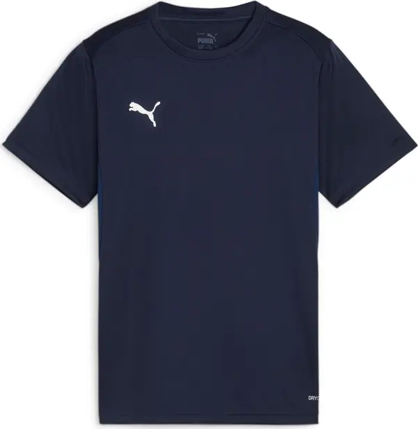 PUMA PUMA Tehnička sportska majica 'TeamGoal'  noćno plava / bijela