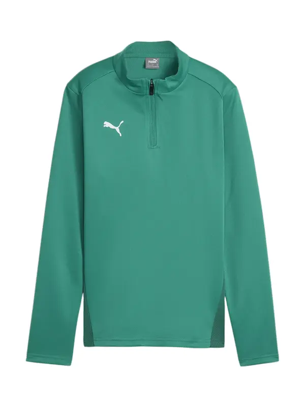 PUMA PUMA Tehnička sportska majica 'TeamGoal'  petrol / bijela