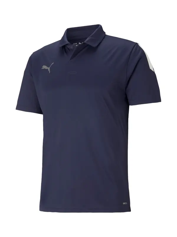 PUMA PUMA Tehnička sportska majica 'TeamLiga'  morsko plava / siva / bijela