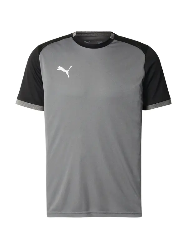 PUMA PUMA Tehnička sportska majica 'TeamLIGA26 Matchday'  tamo siva / crna / bijela