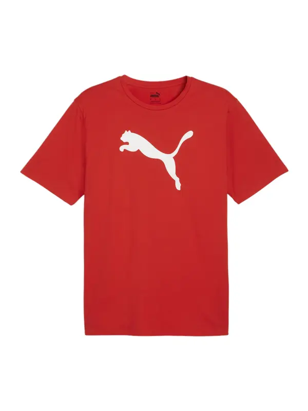 PUMA PUMA Tehnička sportska majica 'TeamRISE'  crvena / bijela