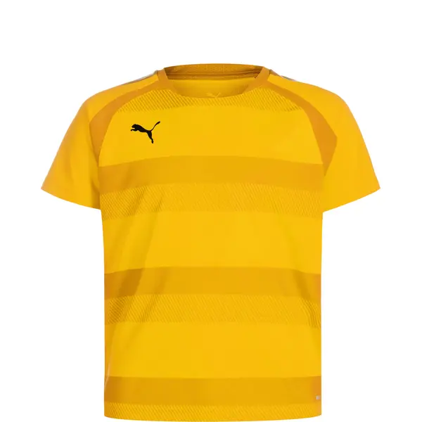 PUMA PUMA Tehnička sportska majica 'TeamVision'  žuta / narančasta / pastelno narančasta / crna
