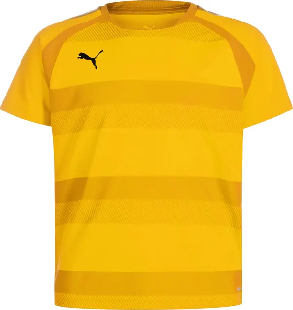 PUMA PUMA Tehnička sportska majica 'TeamVision'  žuta / narančasta / pastelno narančasta / crna