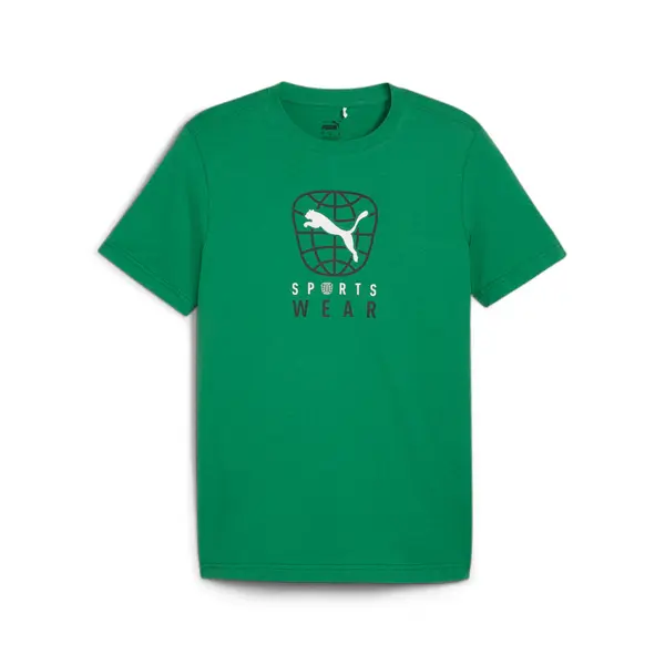 PUMA PUMA Tehnička sportska majica  zelena / crna / bijela