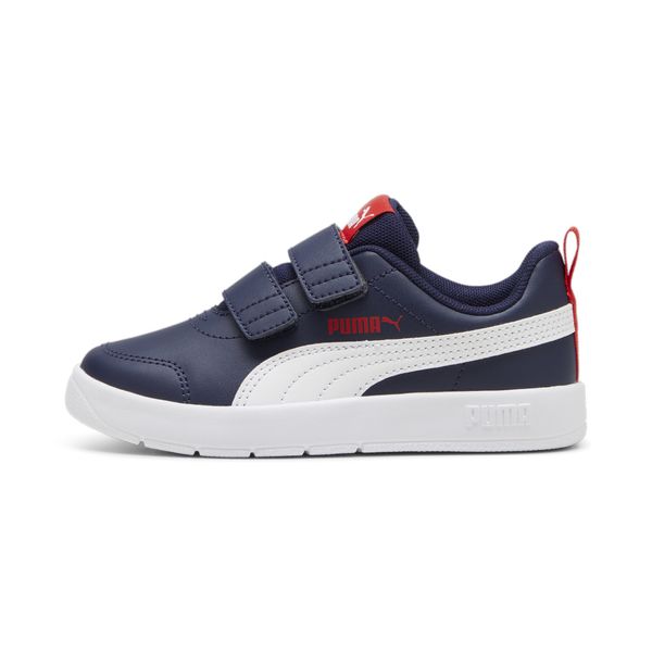 PUMA PUMA Tenisice 'Courtflex V3'  mornarsko plava / crvena / bijela