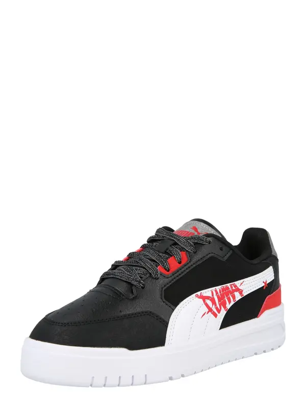 PUMA PUMA Tenisice 'Shuffle Downtown Lo Mid 90'  crvena / crna / bijela