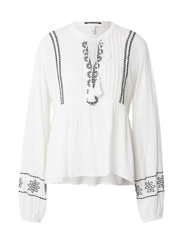 QS QS Bluza  crna / bijela