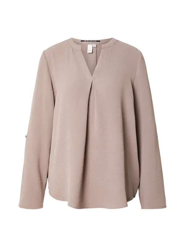 QS QS Bluza  svijetlosmeđa