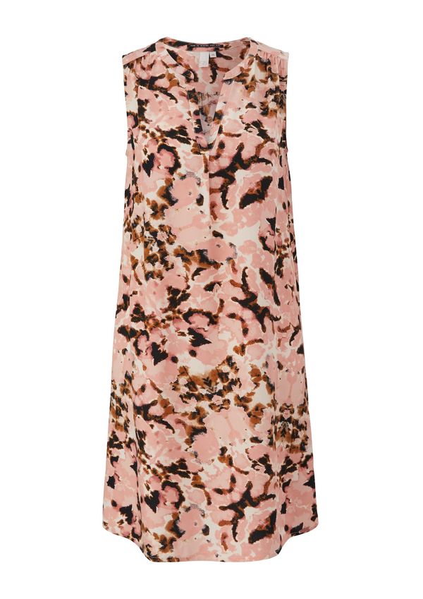 QS QS Haljina  prljavo roza / hrđavo crvena / crna / bijela