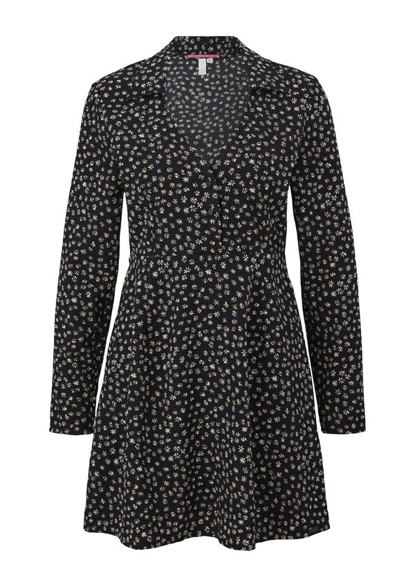 QS QS Haljina  žuta / crna / bijela