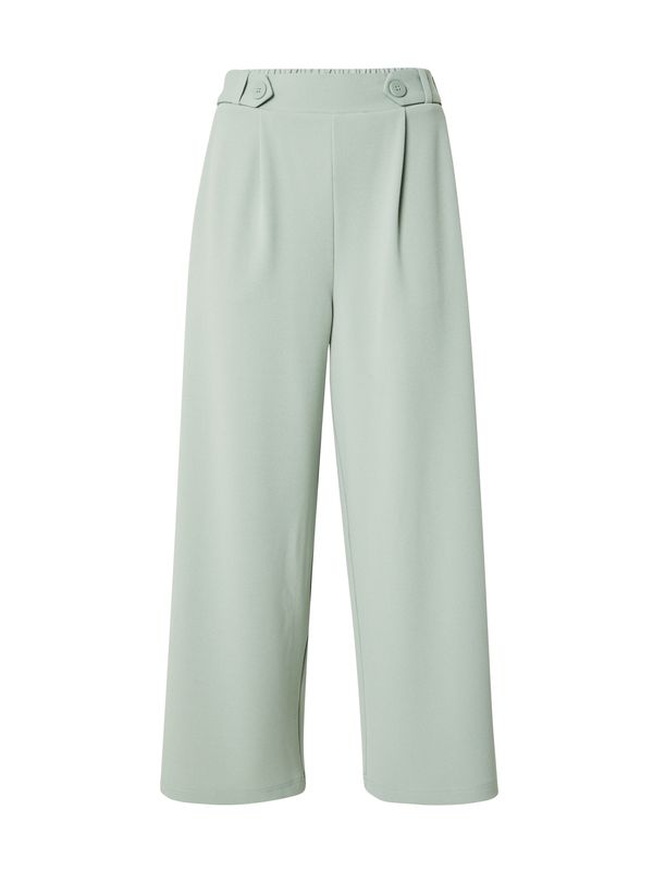 QS QS Hlače s naborima  pastelno zelena