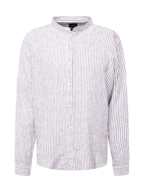 QS QS Košulja  tamo siva / bijela